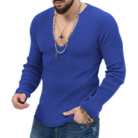 Thumbnail for Men's Sweaters Long Sleeve Slim-fit Top