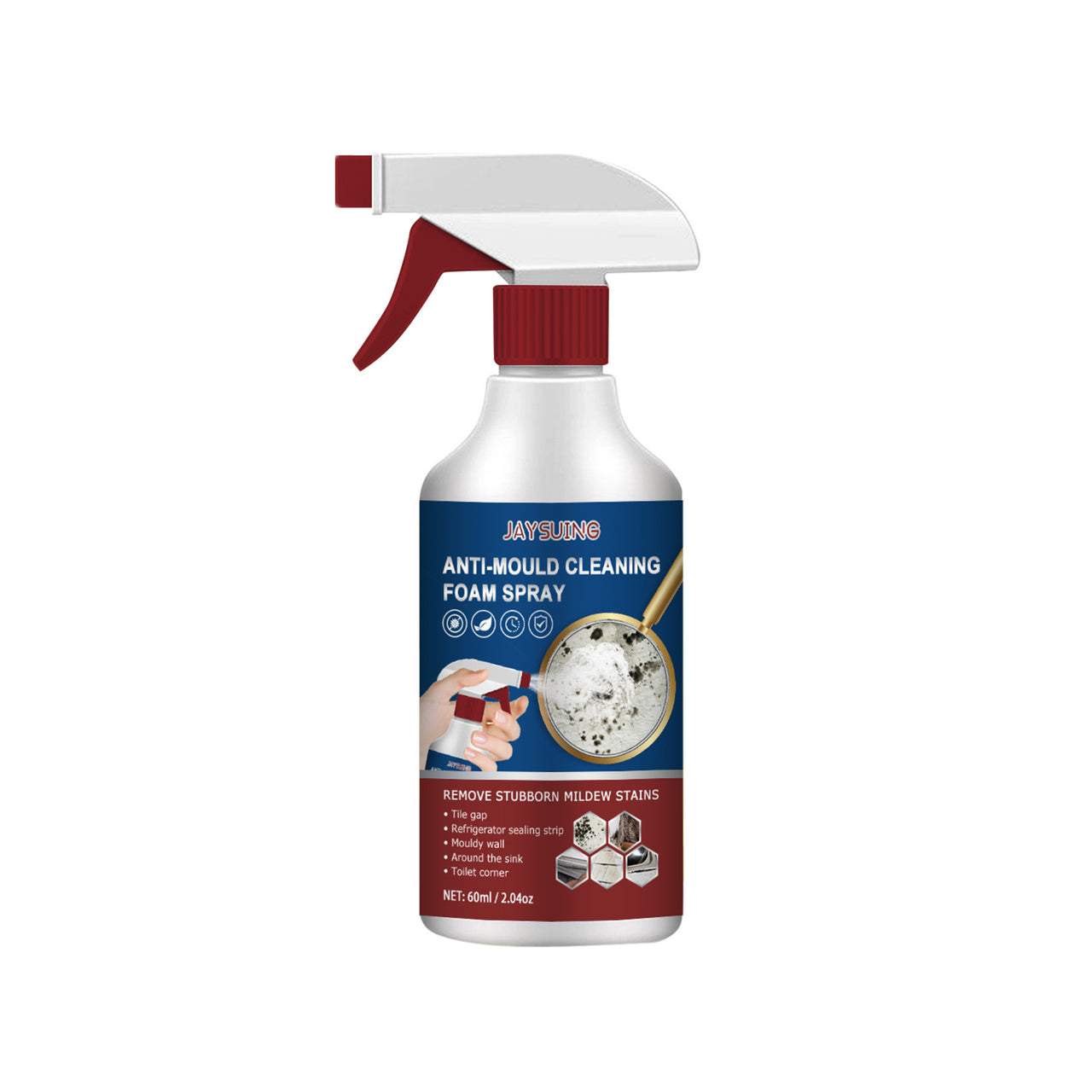 Foam Cleaning Mildew - Removal Spray Multifunctional