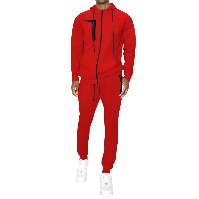 Men's Fashion Casual Exercise Top Pants Suit