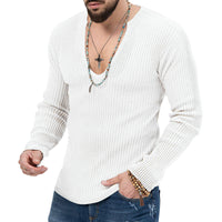 Thumbnail for Men's Sweaters Long Sleeve Slim-fit Top