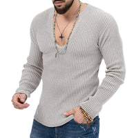 Thumbnail for Men's Sweaters Long Sleeve Slim-fit Top