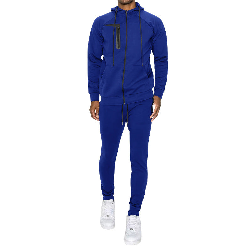 Men's Fashion Casual Exercise Top Pants Suit