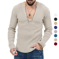 Thumbnail for Men's Sweaters Long Sleeve Slim-fit Top