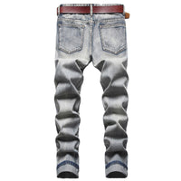 Thumbnail for Nostalgic Jeans Ripped Special Embroidered Men's Pants