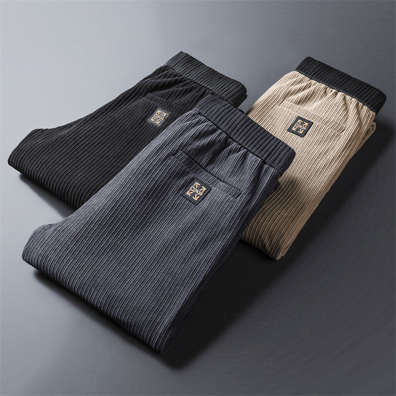 Autumn And Winter Straight Leg Workwear Pants Nine Points