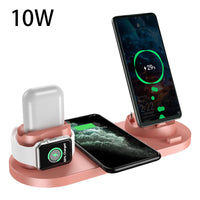 Thumbnail for Wireless Charger For IPhone Fast Charger For Phone Fast Charging Pad For Phone Watch 6 In 1 Charging Dock Station