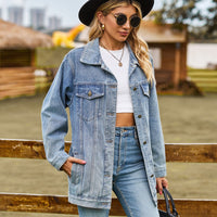 Thumbnail for Versatile Classic Retro Classic Loose Denim Jacket