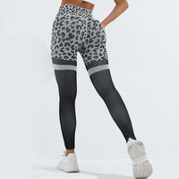Thumbnail for Leopard Print Fitness Pants For Women High Waist Butt Lifting Seamless Leggings Elastic Running Sport Training Yoga Pants Gym Outfits Clothing