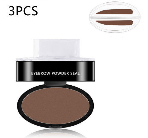 Eyebrow Powder Stamp - Cosmetics Professional Makeup Waterproof - Eye Brow Stamp Lift Eyebrow Enhancers Stencil Kit