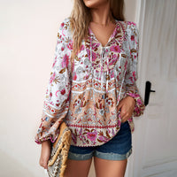 Thumbnail for European And American Printed Autumn And Winter Vacation Casual Shirt