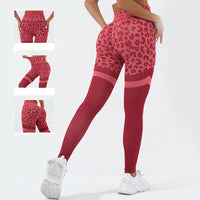 Thumbnail for Leopard Print Fitness Pants For Women High Waist Butt Lifting Seamless Leggings Elastic Running Sport Training Yoga Pants Gym Outfits Clothing