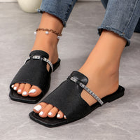 Thumbnail for GlamorStrap Rhinestone Sandals: Summer Chic