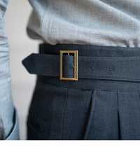 Thumbnail for Men's Straight Pants Casual High Waist