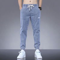 Thumbnail for Spring And Autumn New Jeans Men's - Stitching Ankle Banded Pants