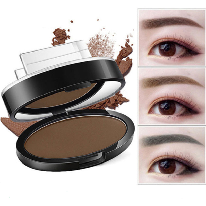 Eyebrow Powder Stamp - Cosmetics Professional Makeup Waterproof - Eye Brow Stamp Lift Eyebrow Enhancers Stencil Kit