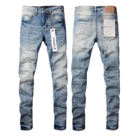 Thumbnail for Men's American High Street Blue Patch Jeans
