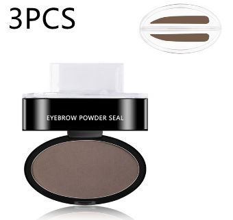 Eyebrow Powder Stamp - Cosmetics Professional Makeup Waterproof - Eye Brow Stamp Lift Eyebrow Enhancers Stencil Kit