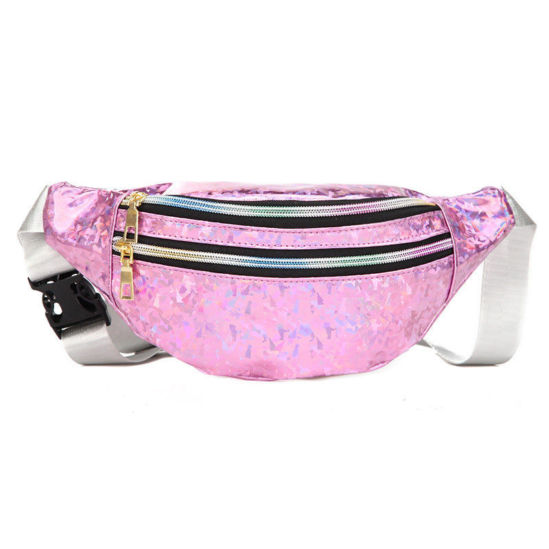 Chic Sequin Dumpling Bag - Medium-sized PU Leather Handbag