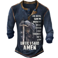 Thumbnail for Men's Casual Round Neck Long Sleeve Printing