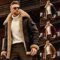 Thumbnail for Winter Jacket Mens Military Fleece Warm Jackets Male Fur Collar Coats Army Tactical Jacket