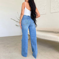 Thumbnail for Fashion Holes Frayed Casual Pants