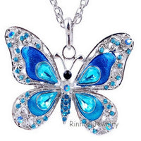 Thumbnail for Colorful Butterfly Necklace