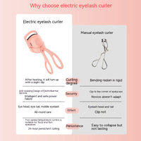 Thumbnail for Eyelash Curler Portable Electric Heated Comb Eye Lash Long Lasting Eyelashes Curls Thermal Eyelash Curler Makeup Tools Heated Eyelash Curlers,Rechargeable Electric Eyelash Curler,Handheld Eyelash Heat