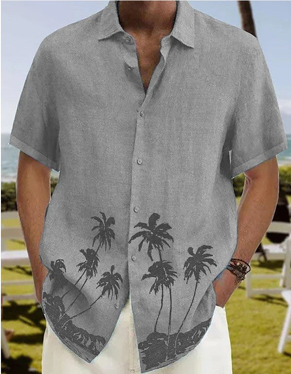 Men's Summer Fashion Trend Beach Casual Short Sleeve.