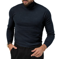 Thumbnail for Autumn And Winter New High-elastic Turtleneck Knitted Cashmere Sweater Thickened Young Men's Warm Undercoat