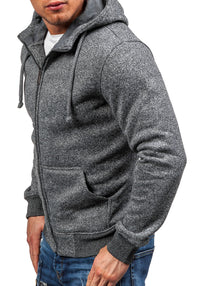 Thumbnail for Exercise Fleece Cardigan Round Neck Sweater Coat