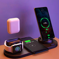 Thumbnail for Wireless Charger For IPhone Fast Charger For Phone Fast Charging Pad For Phone Watch 6 In 1 Charging Dock Station