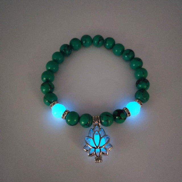 Natural Stone Bracelet- Glow In The Dark