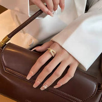 Thumbnail for Classic Korean Style Copper Zircon Ring