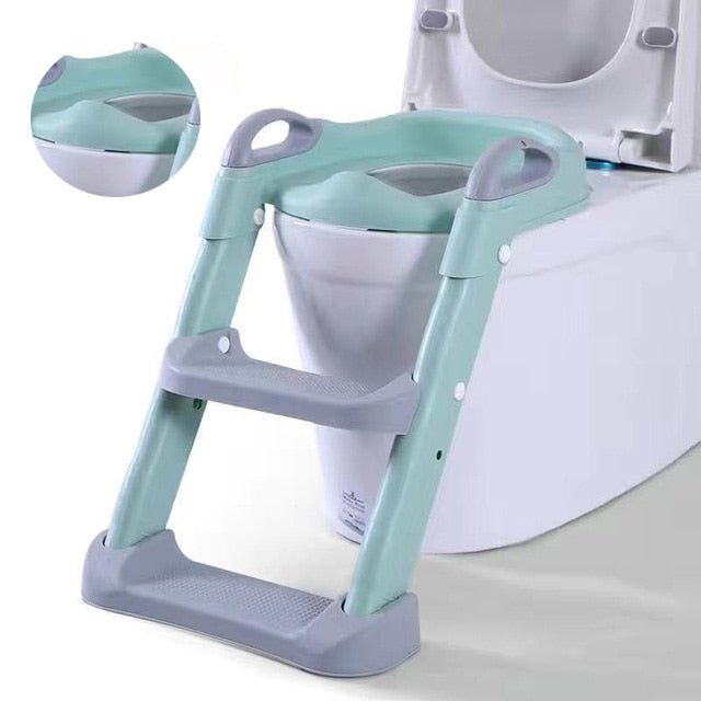 Baby Pot Potty Training Seat Child Toilet WC Urinal For Boys Kids Adjustable Step Ladder Folding Safety Chair - NetPex