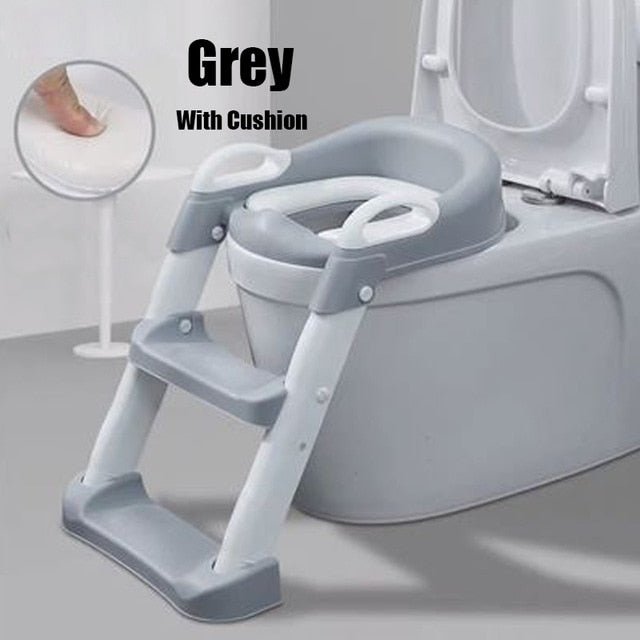 Baby Pot Potty Training Seat Child Toilet WC Urinal For Boys Kids Adjustable Step Ladder Folding Safety Chair - NetPex