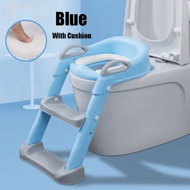 Baby Pot Potty Training Seat Child Toilet WC Urinal For Boys Kids Adjustable Step Ladder Folding Safety Chair - NetPex