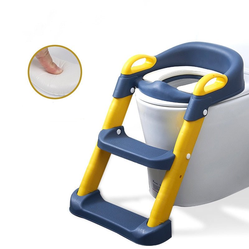 Baby Pot Potty Training Seat Child Toilet WC Urinal For Boys Kids Adjustable Step Ladder Folding Safety Chair - NetPex