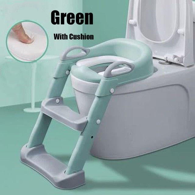 Baby Pot Potty Training Seat Child Toilet WC Urinal For Boys Kids Adjustable Step Ladder Folding Safety Chair - NetPex