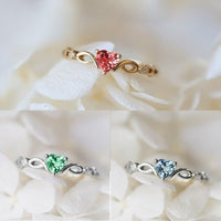 Thumbnail for Huitan Simple Heart Ring