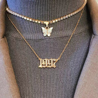 Thumbnail for Birth Year Number Necklace
