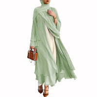 Thumbnail for Elegant chiffon Abaaya women's dress. - NetPex