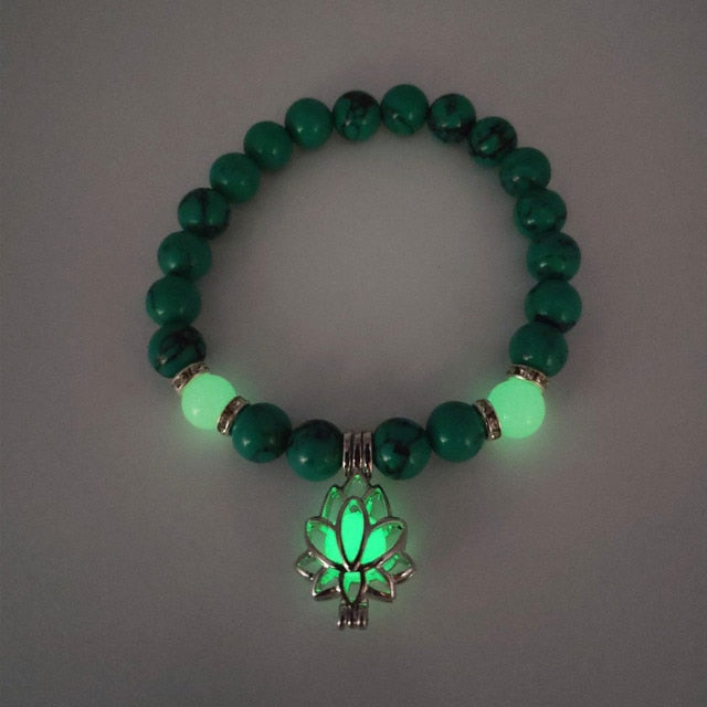 Natural Stone Bracelet- Glow In The Dark
