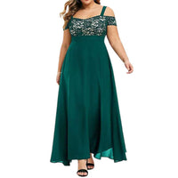 Thumbnail for Long Off Shoulder Dresses Women-Sling High Waist A-Line.