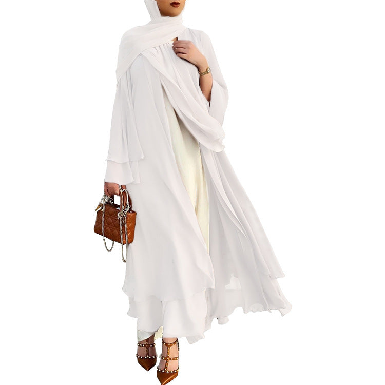 Elegant chiffon Abaaya women's dress. - NetPex