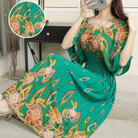 Thumbnail for Large Swing Printed Dress Long Skirt