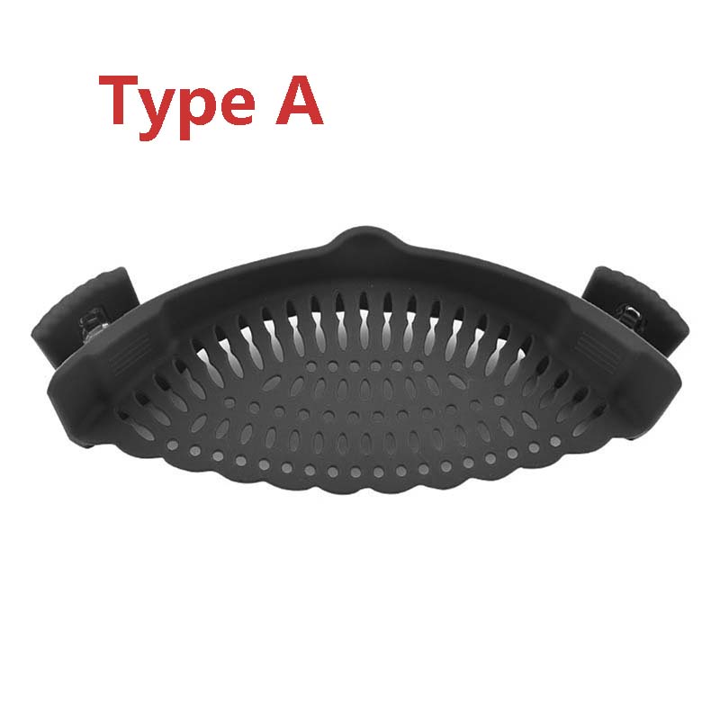 Silicone Clip-on Pan Pot Strainer - Anti-spill Pasta Pot Strainer Food