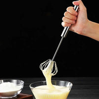 Thumbnail for Semi-automatic Egg Beater- Stainless Steel Egg Whisk.