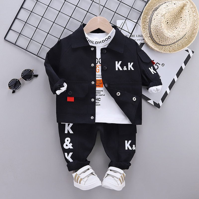 Baby Boys Jacket Suit T-Shirt Pants Spring Kids - NettPex