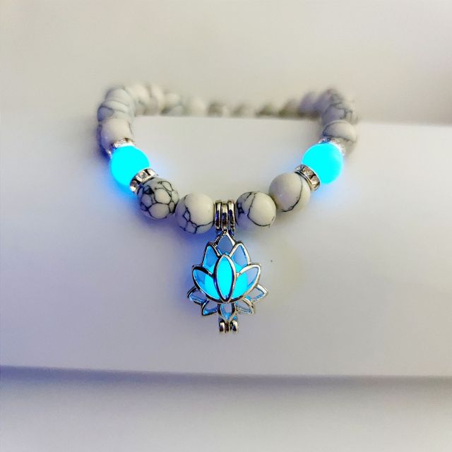 Natural Stone Bracelet- Glow In The Dark