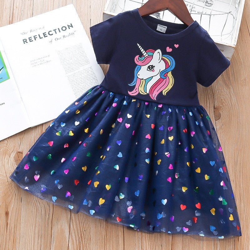 Cartoon Unicorn Party Princess Dresses - NetPex